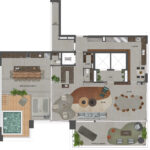 Agami - Planta do Apto Duplex de 571 m² - Superior